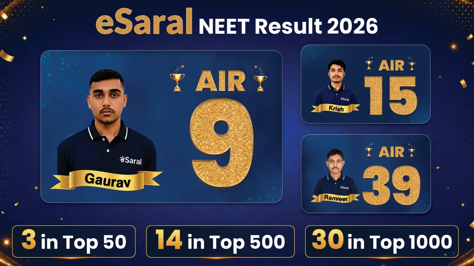 neet result 2026 esaral
